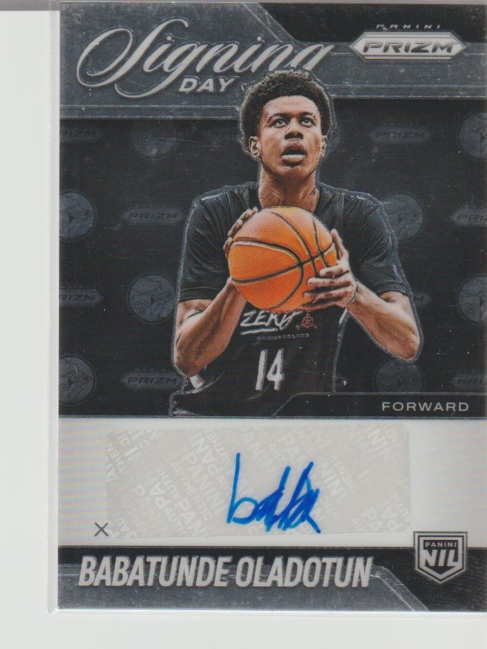 Babatunde Oladotun 2025-26 Panini Prizm Signing Day Auto SD-BAB Autograph
